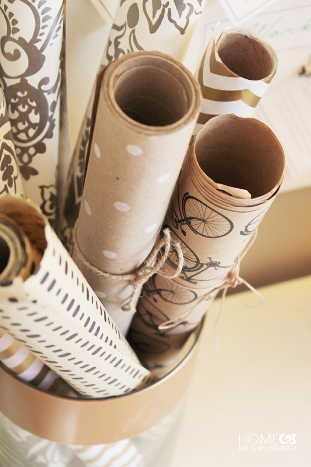 Chic Wrapping Paper Storage Home Made By Carmona