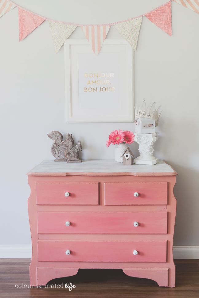 Colour Saturated Life Coral Dresser Home Made By Carmona