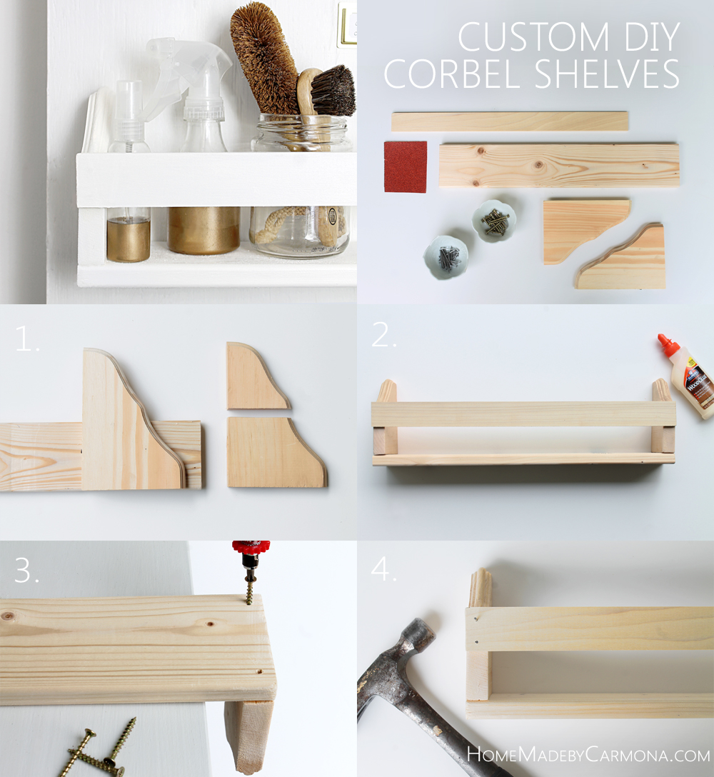 How To Make Custom DIY Corbel Shelves Home Made by Carmona