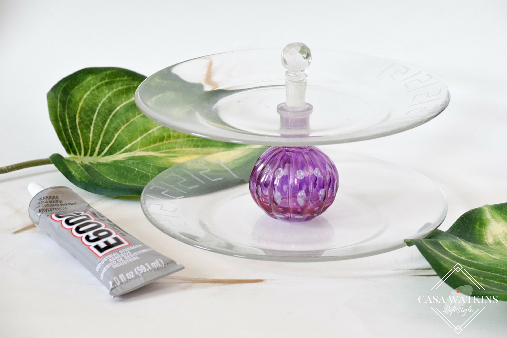 DIYGlassPerfumeBottleTieredTray Home Made By Carmona