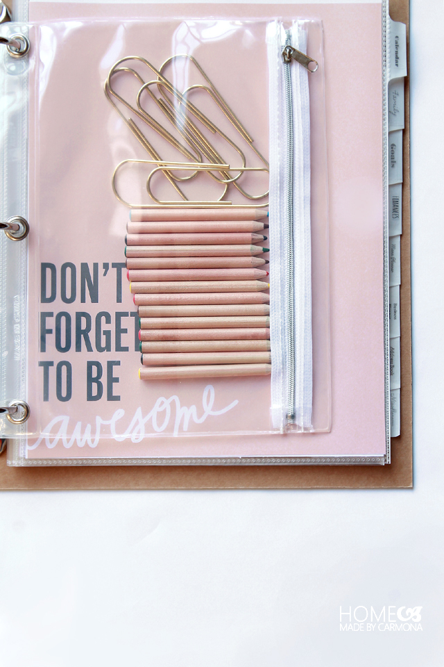 Don't forget to be awesome - Home Management Binder
