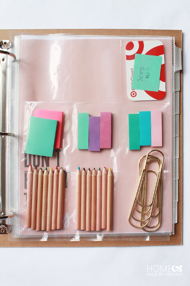 Home Management Binder - Storage