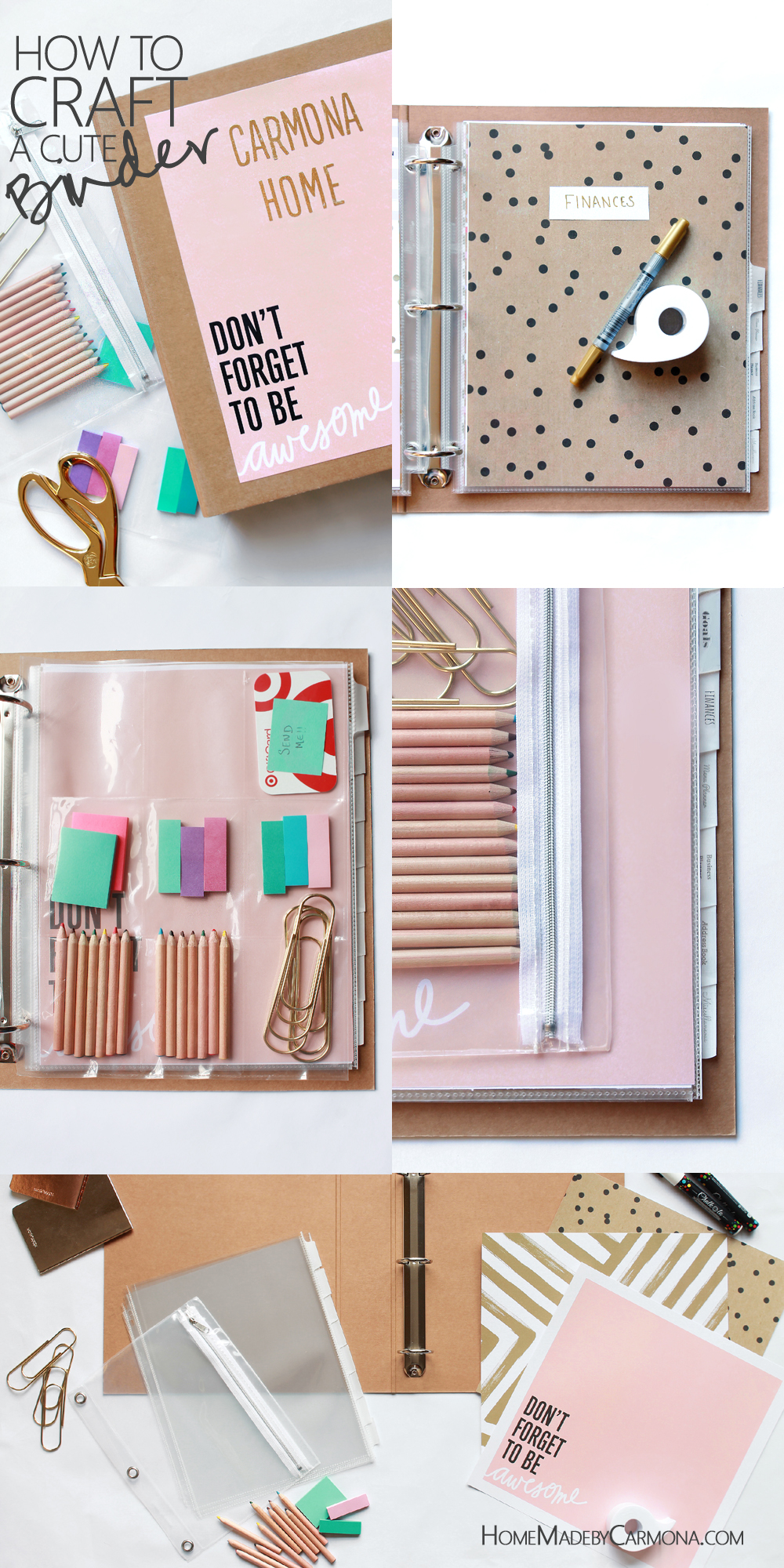 How To Craft A Cute Binder Home Made By Carmona Bodytech
