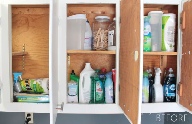 Cleaning Cabinet Makeover - Home Made By Carmona