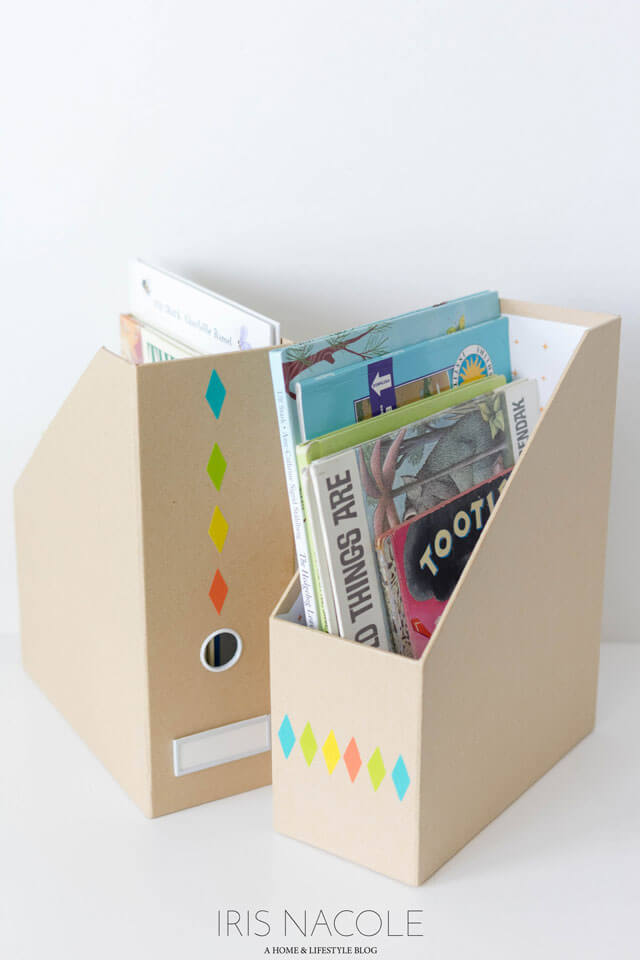 kids book storage box