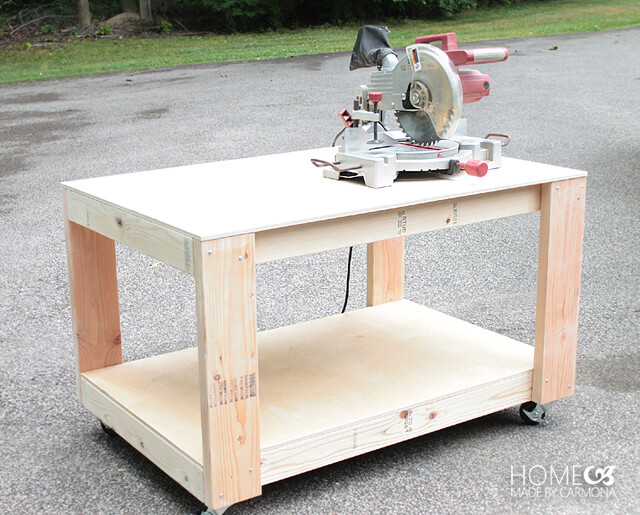 How to Build An Easy (Super Sturdy) Workbench Home Made By Carmona