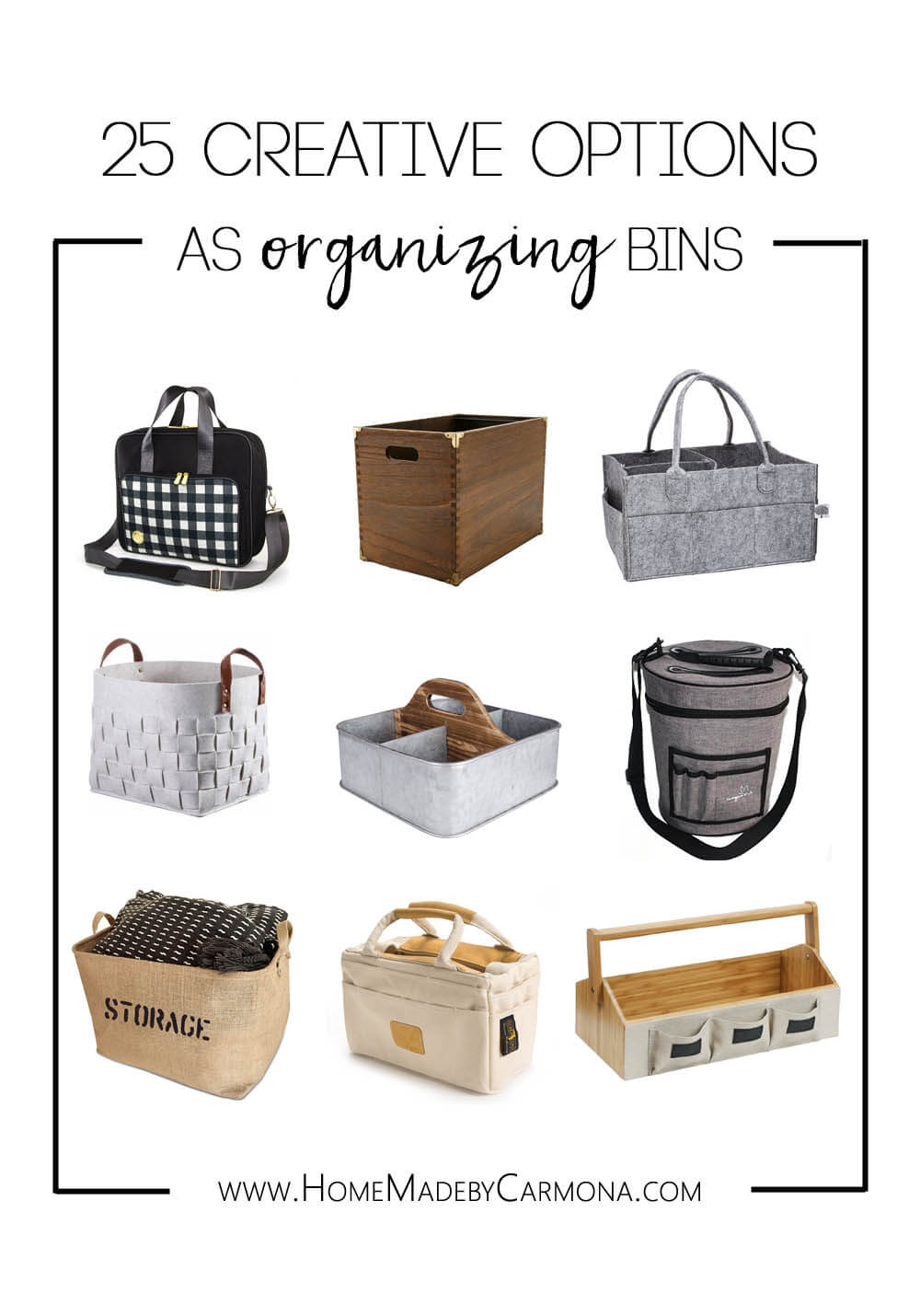 25 Creative Options As Organizing Bins Home Made By Carmona