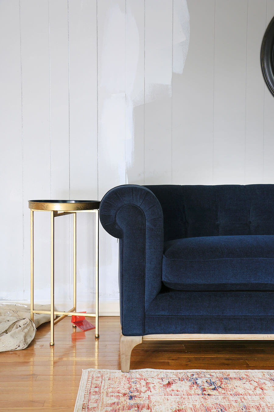 Bluesofa+goldsidetable Home Made By Carmona