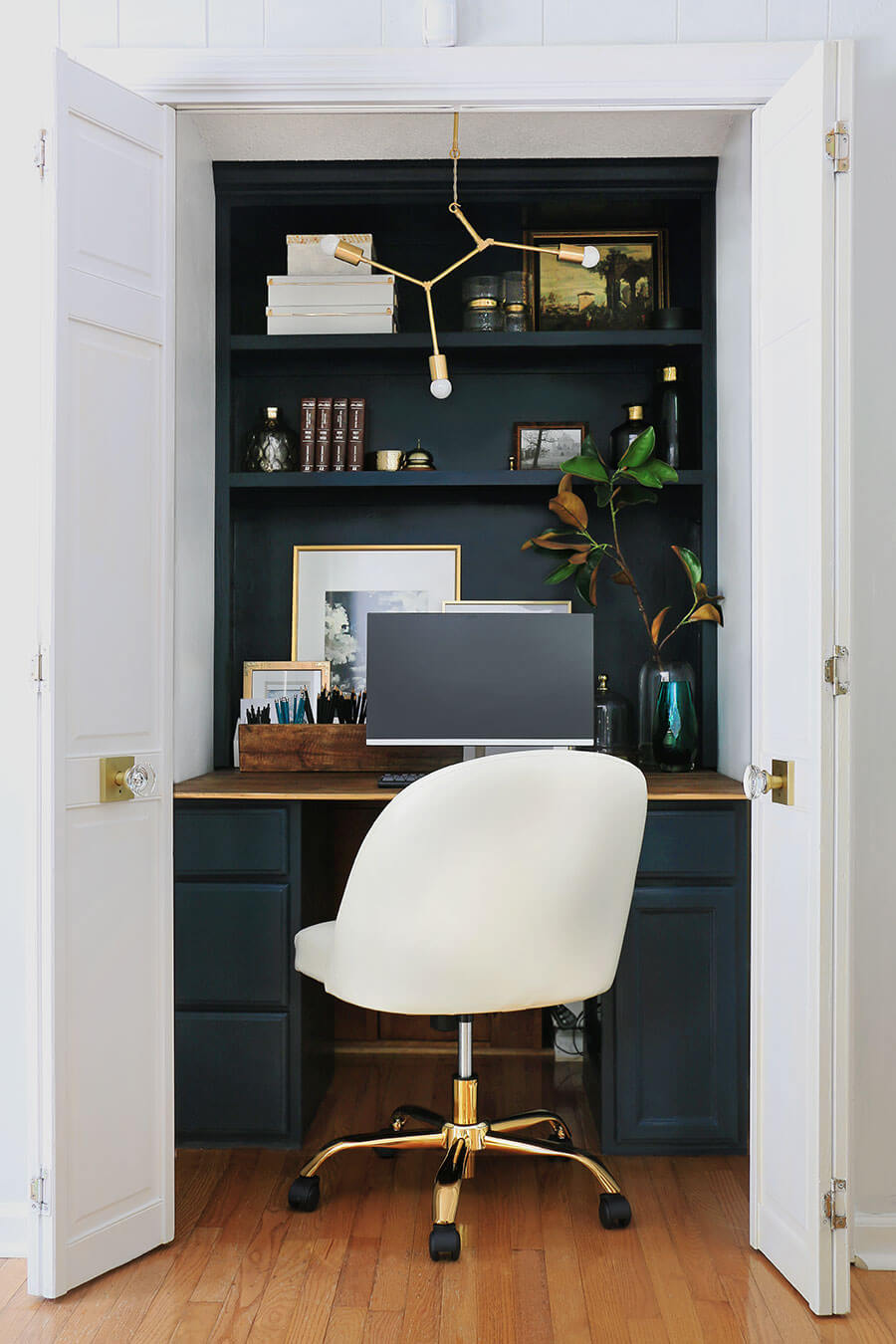 home office and closet