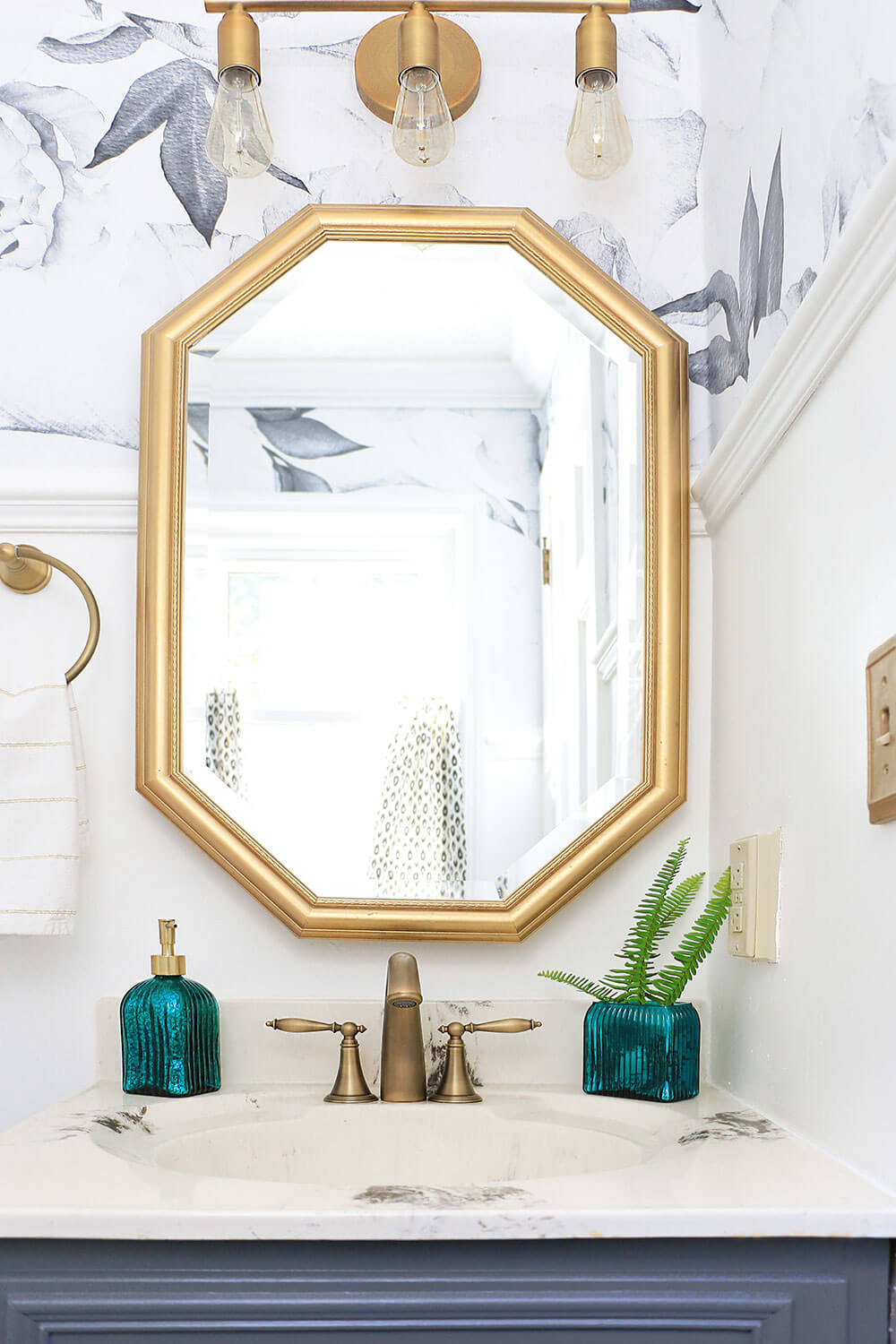 Gold Bathroom Mirror Home Made By Carmona