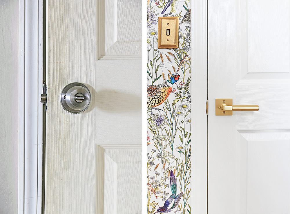 Door knobs before and after