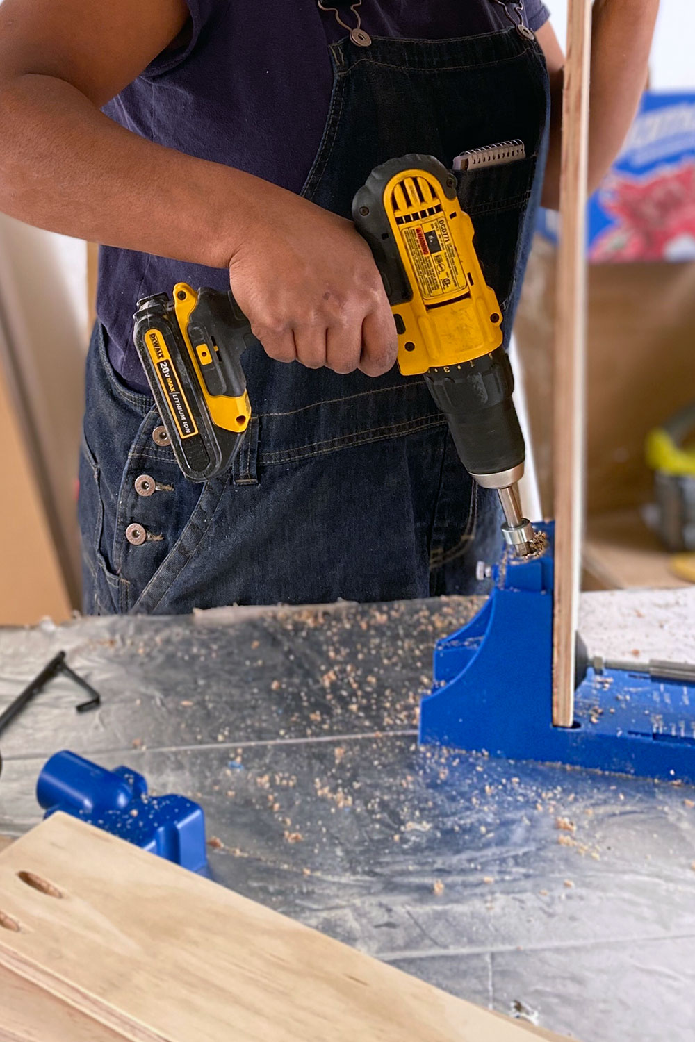 Kreg jig in use