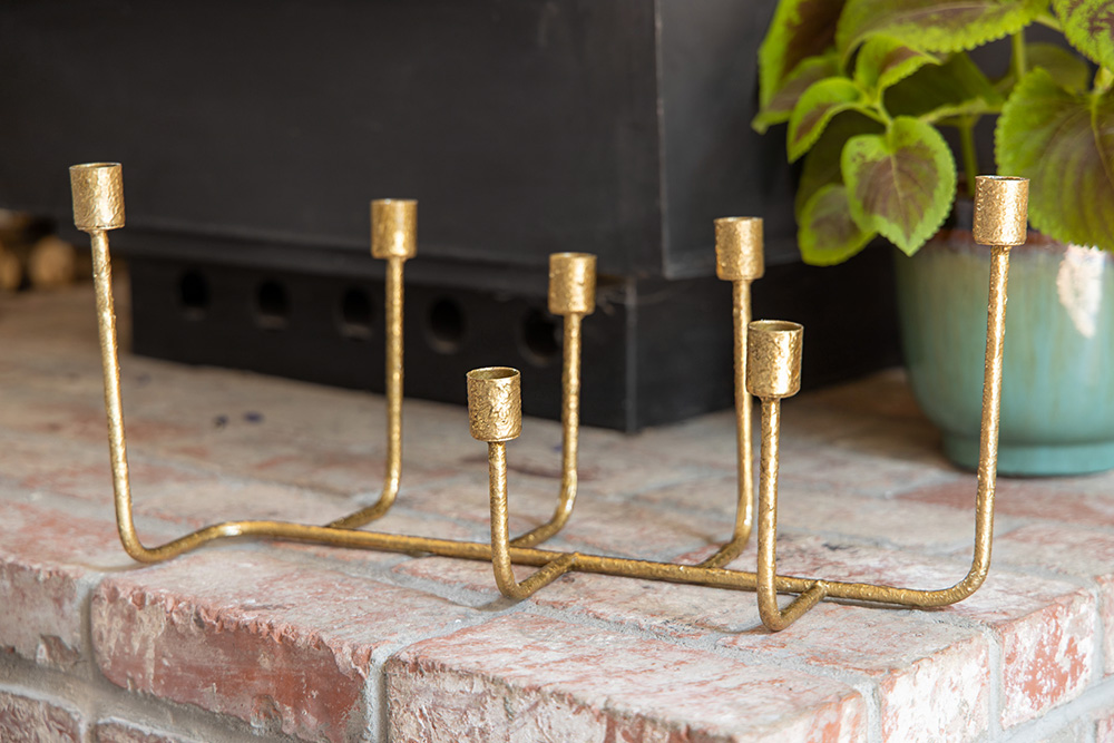 gold candelabra