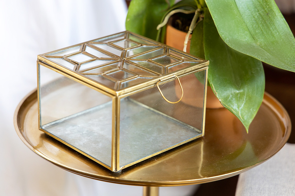 decorative glass box