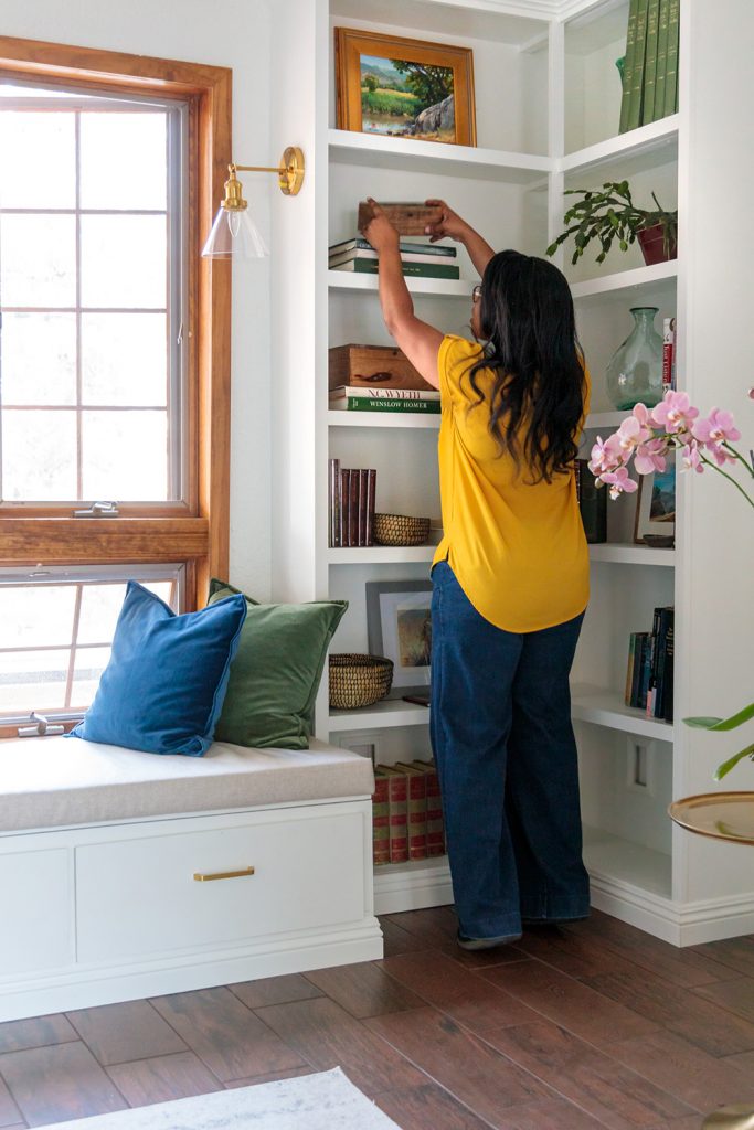 bookcase styling