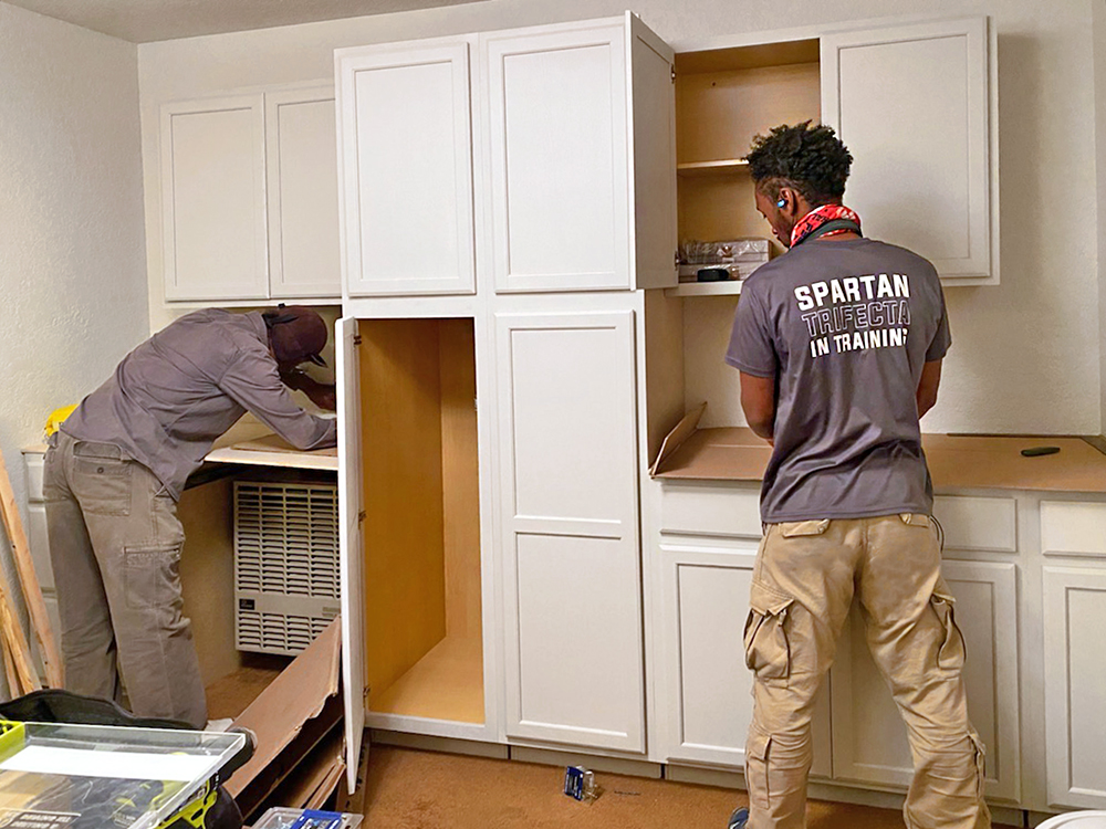 sewing room drawers and cabinets