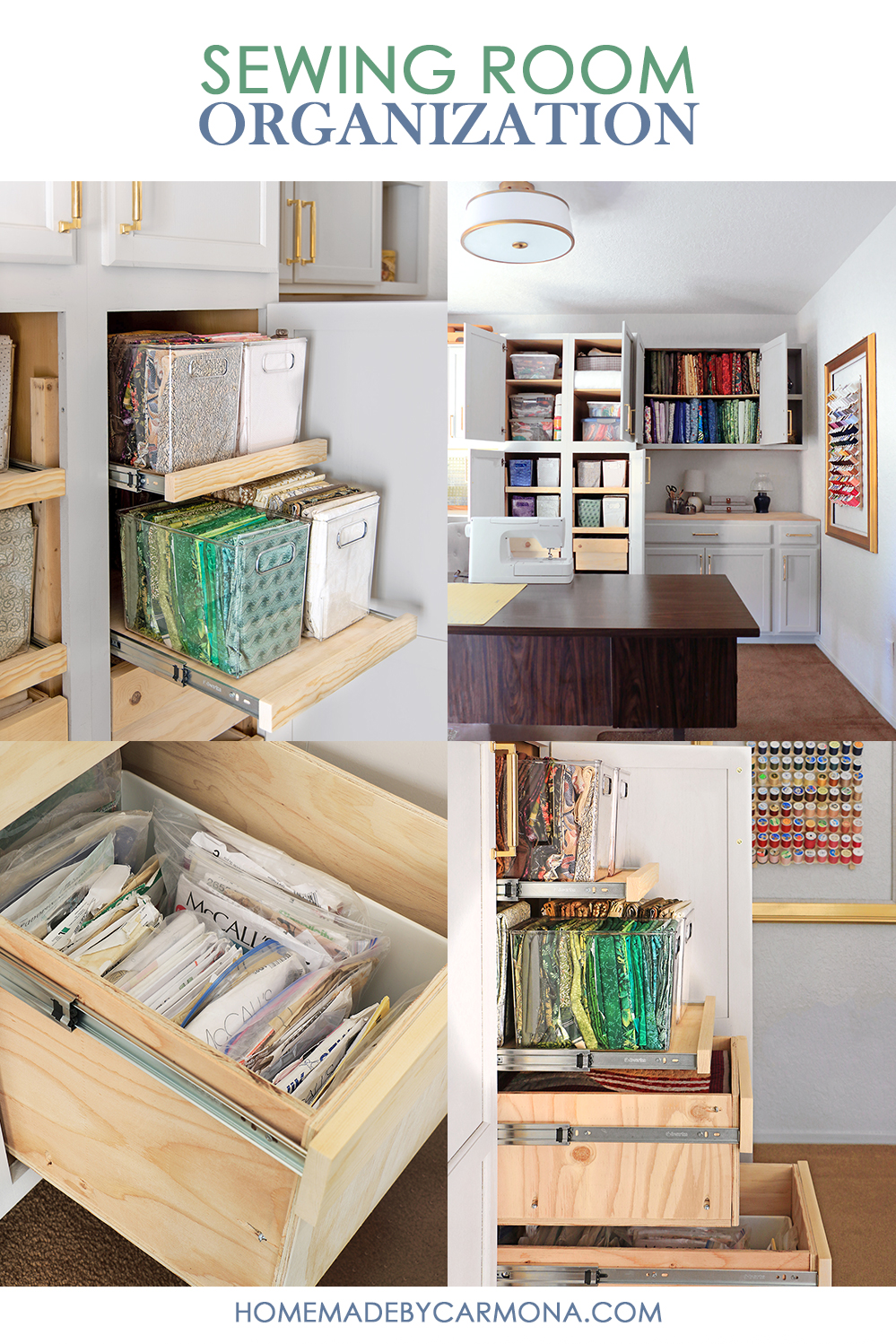 sewing room organization
