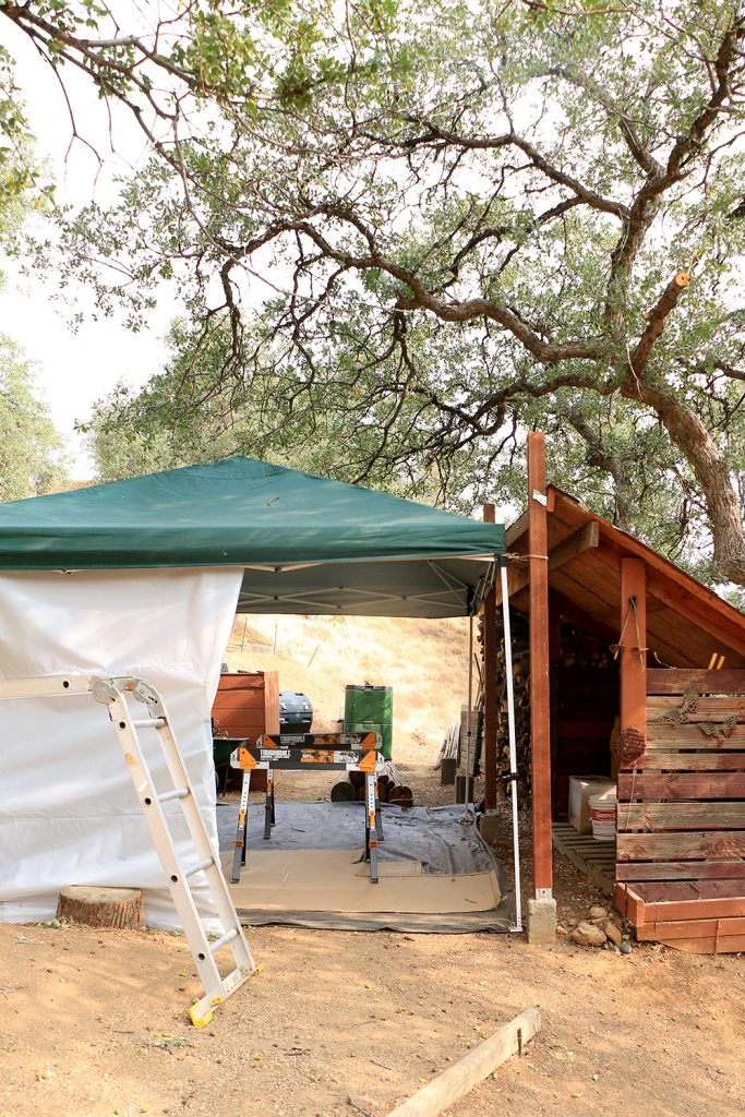 Remote workshop tent