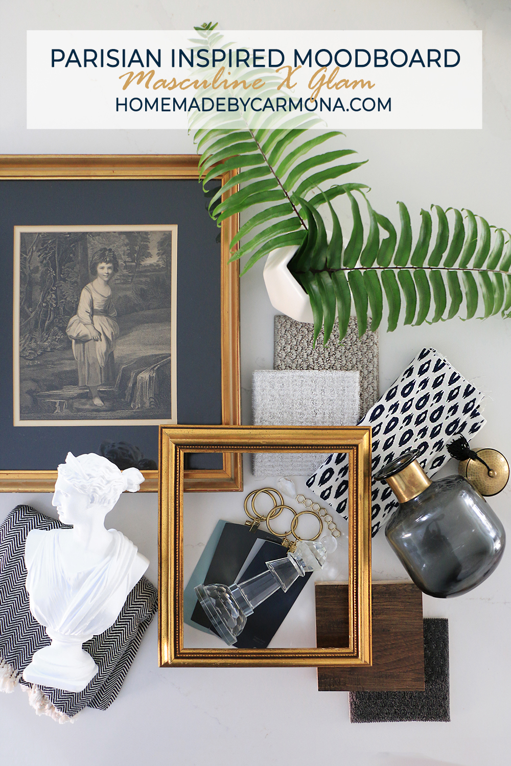Parisian inspired moodboard