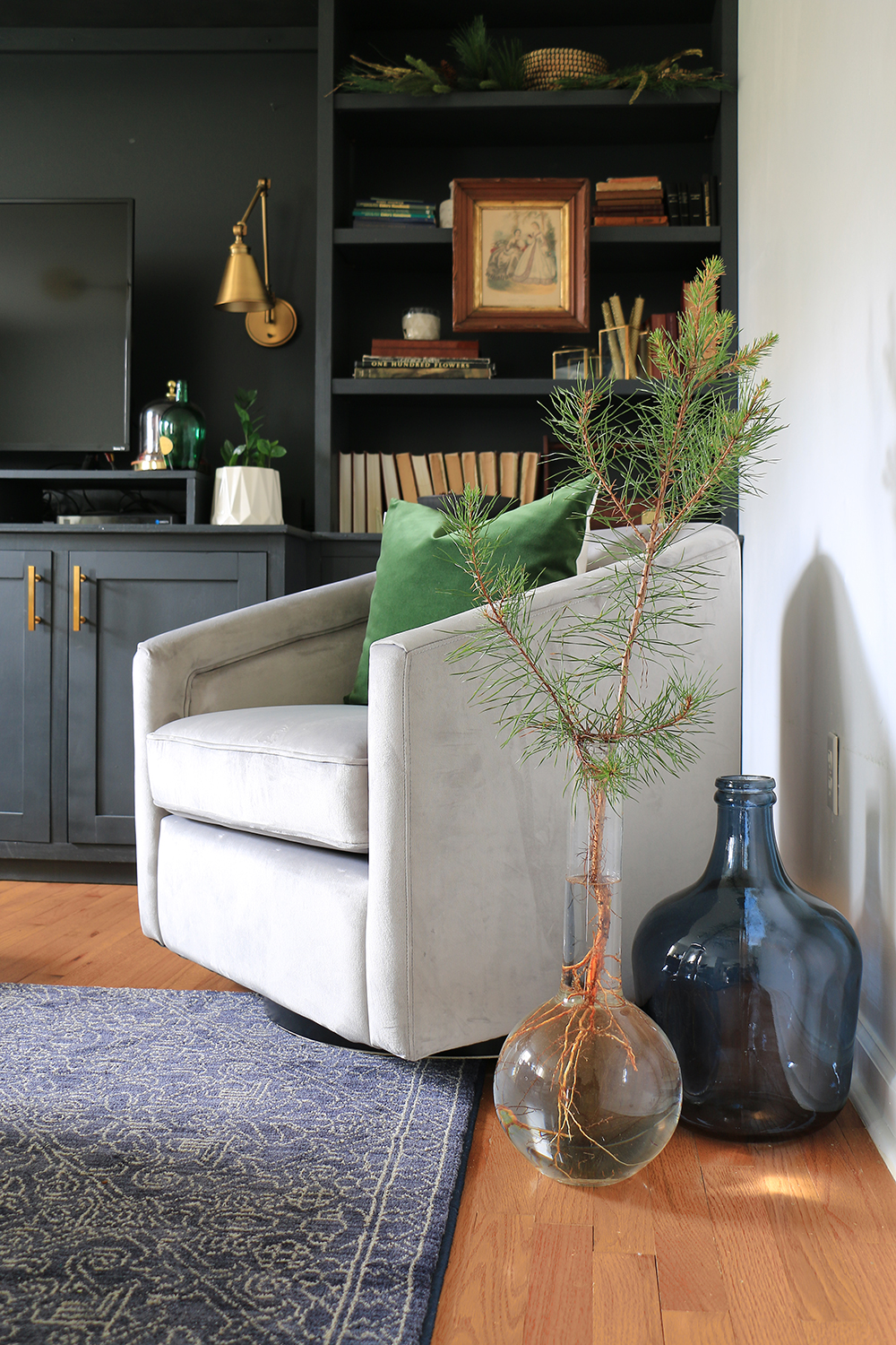 pine tree in vase