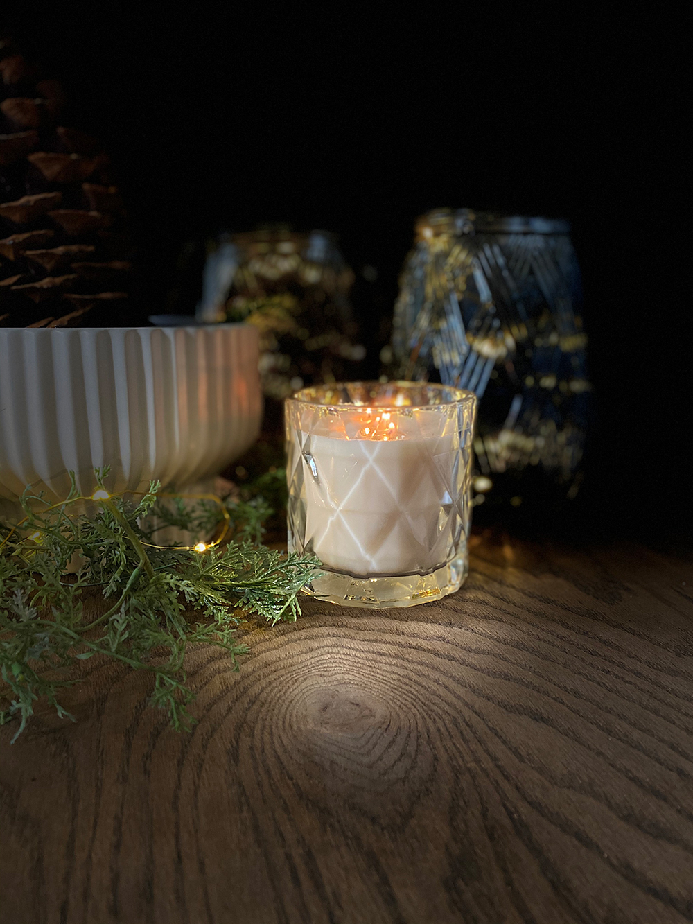 lit candle