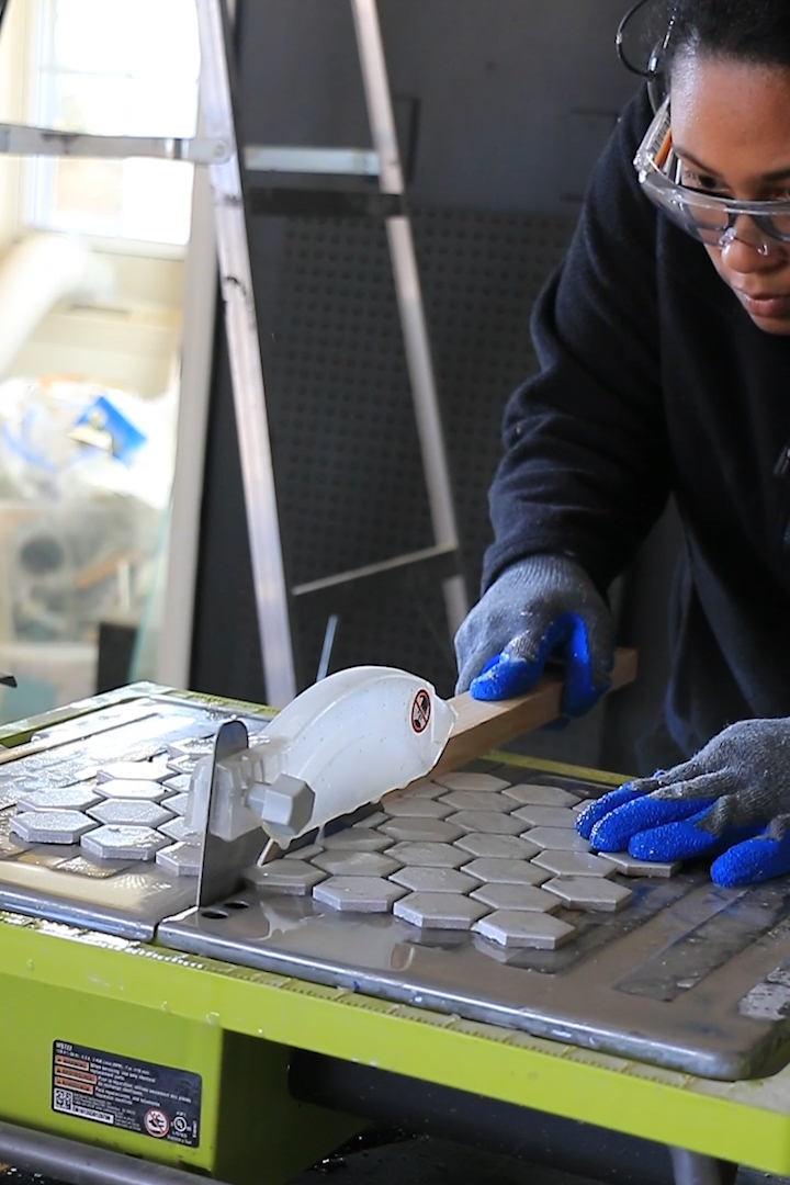 cutting tile