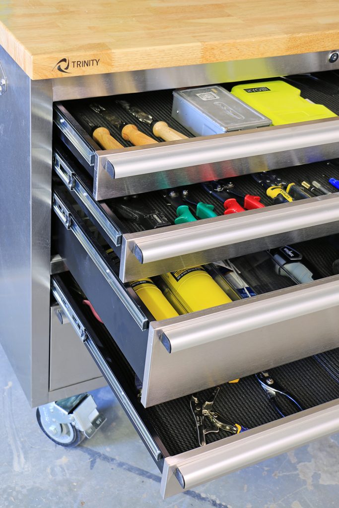 Tool cart organization and storage