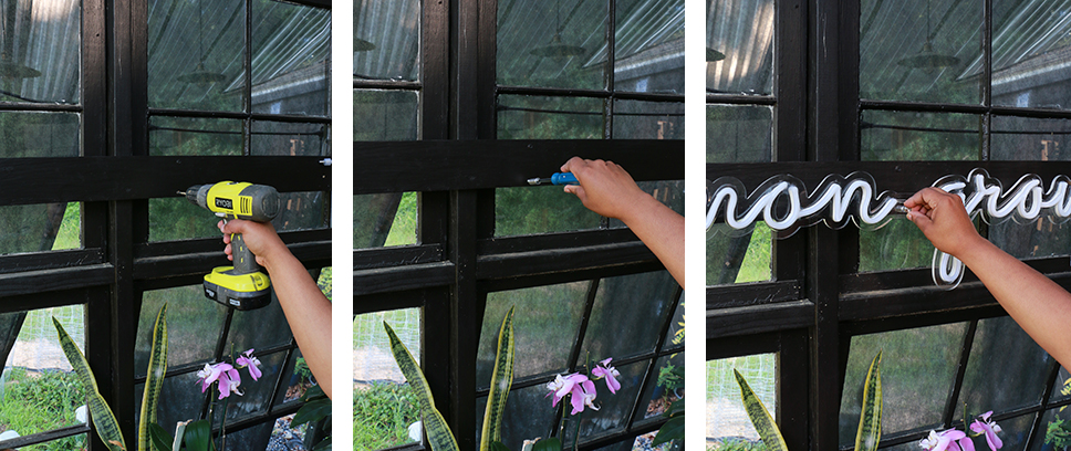 Installing LED signs