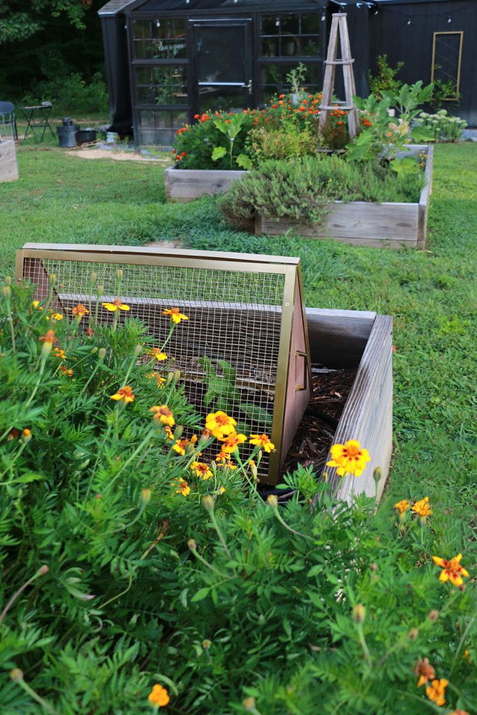 Garden plant cover as protection against wildlife
