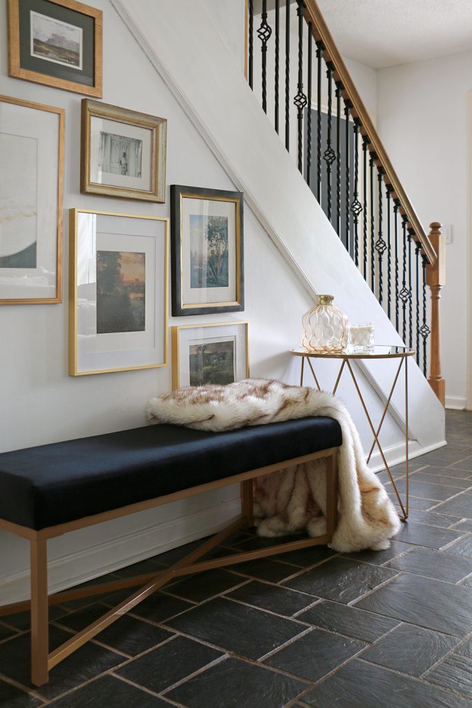 Entryway with bench