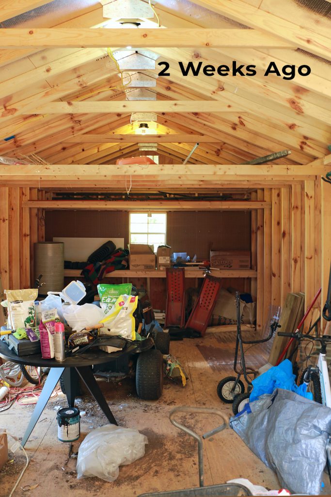 shed before