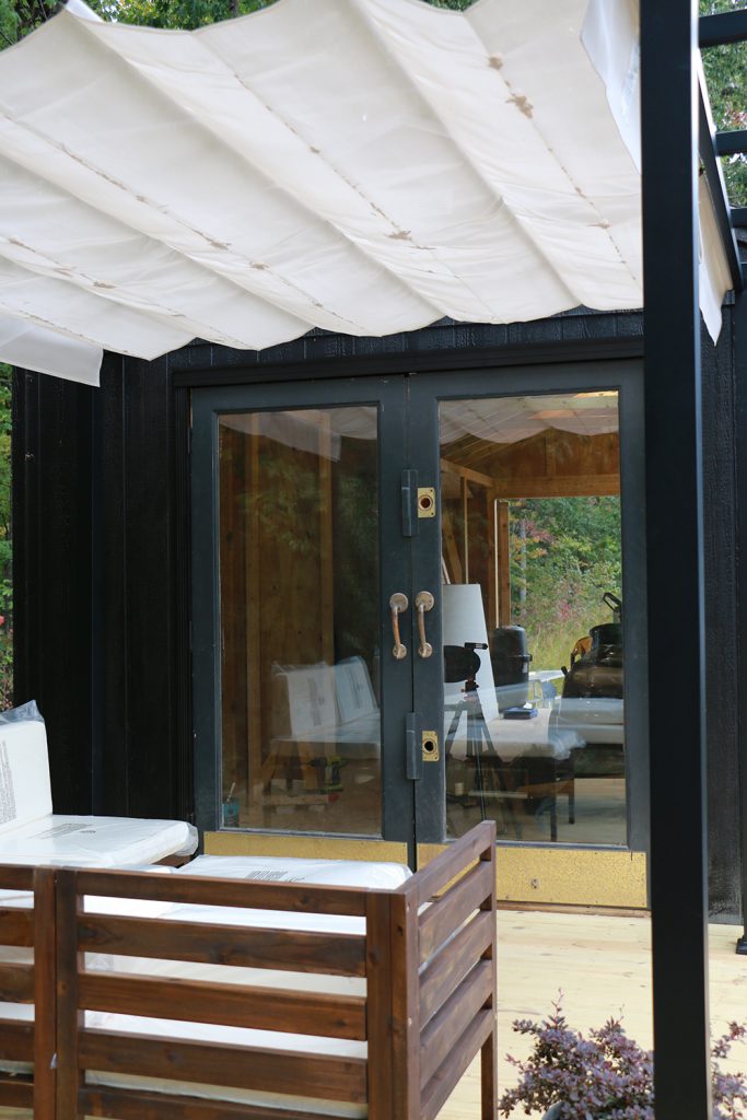 salvaged french doors