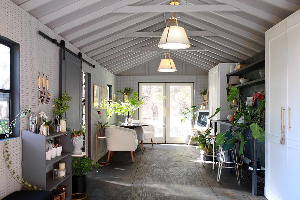 styled she shed and garden house
