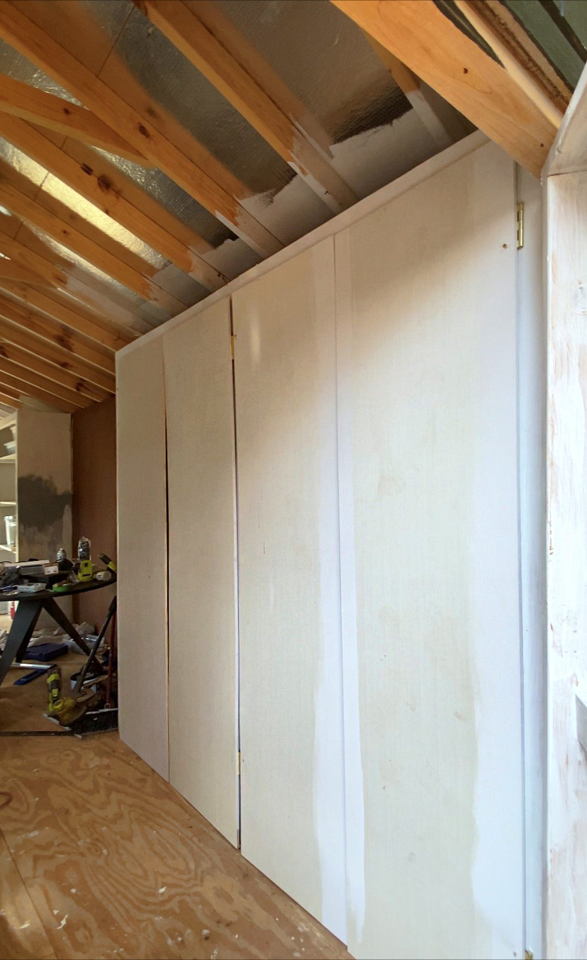 Plywood closets