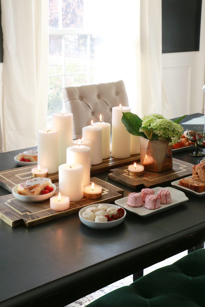 DIY trays for wax candles